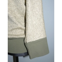 Cieplutki sweter KIMONO ze ściągaczami - miodowy i khaki